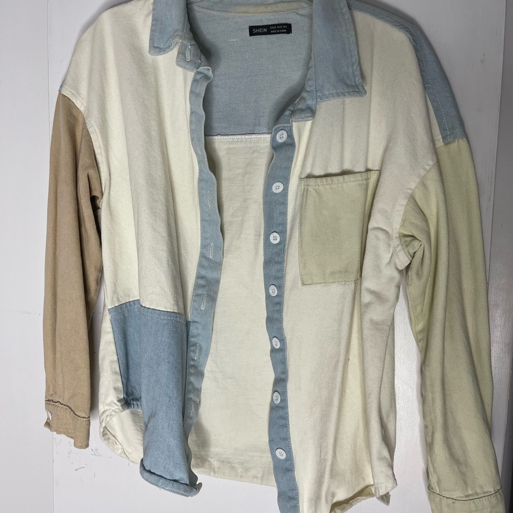 multi color/ color block jacket